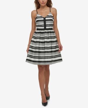 Jessica Simpson Striped Fit & Flare Dress