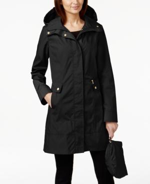 Cole Haan Packable Hooded Raincoat