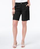 Style & Co Petite Zip-detail Shorts, Only At Macy's