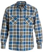 Quiksilver Waterman Wade Creek Plaid Flannel Shirt
