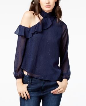 Astr Lulu One-shoulder Ruffled Top