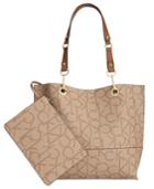 Calvin Klein Large Reversible Monogram Tote With Pouch