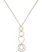I.n.c. Gold-tone Hammered Circles Pendant Necklace, 24 + 3 Extender, Created For Macy's