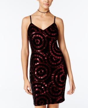 City Studios Juniors' Sequin Bodycon Dress