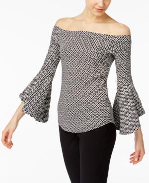 Karen Kane Bell-sleeve Off-the-shoulder Top