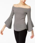 Karen Kane Bell-sleeve Off-the-shoulder Top