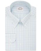 Eagle Men's Non-iron Classic-fit Flex Collar Green Multi Check Dress Shirt