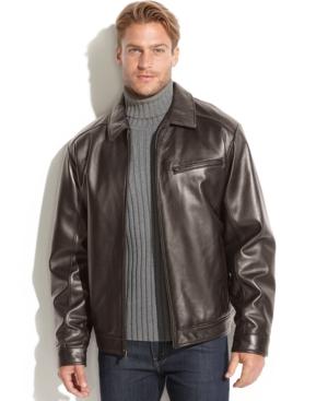 Boston Harbour Smooth Leather Bomber Jacket