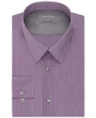 Calvin Klein X Extra Slim-fit Purple Dusk Tonal Stripe Dress Shirt