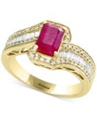 Amore By Effy Certified Ruby (1 Ct. T.w.) & Diamond (1/2 Ct. T.w.) Ring In 14k Gold