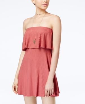 One Clothing Juniors' Ribbed Popover Dress