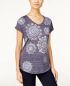 Style & Co. Medallion Graphic T-shirt, Only At Macy's