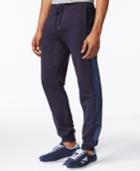 Armani Jeans Pinstriped Logo Jogger Pants