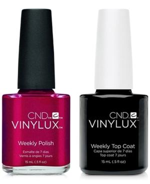 Creative Nail Design Vinylux Tartan Punk Nail Polish & Top Coat (two Items), 0.5-oz, From Purebeauty Salon & Spa