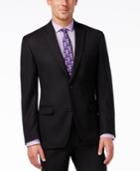 Shaquille O'neal Collection Black Textured Classic-fit Jacket, Only At Macy's