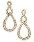 Inc International Concepts Gold-tone Pave Link Drop Earrings, Only At Macy's