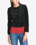 Tommy Hilfiger Velvet Double-breasted Jacket, Created For Macy's