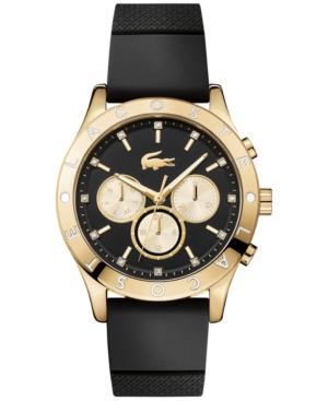 Lacoste Women's Charlotte Black Rubber Strap Watch 40mm 2000961