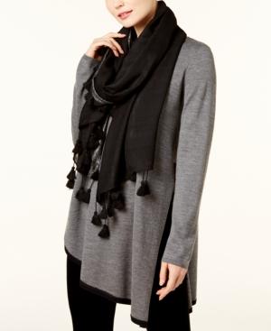 Eileen Fisher Wool-blend Tassel-trim Scarf