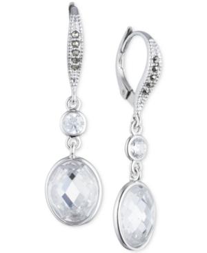 Judith Jack Sterling Silver Crystal And Marcasite Drop Earrings