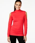Thalia Sodi Studded Cold-shoulder Turtleneck, Only At Macy's