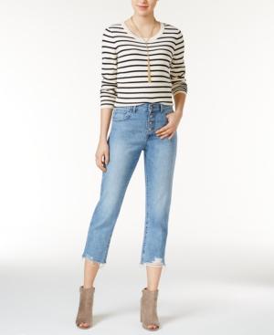 Dl 1961 Patti Ripped Vibrant Wash Straight-leg Jeans
