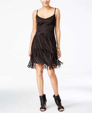 Jessica Simpson Capri Faux-suede Fringe Dress