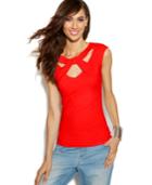 Inc International Concepts Cap-sleeve Cutout Top
