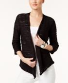 Alfani Draped Asymmetrical Cardigan, Created For Macy's