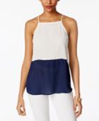Lily Black Juniors' Colorblocked Top, Only At Macy's