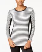 Calvin Klein Performance Thermal Striped Top
