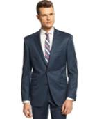 Kenneth Cole New York Navy Solid Jacket Trim Fit