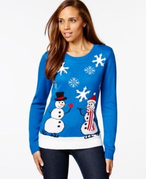 Karen Scott Snowmen Holiday Sweater, Only At Macy's