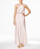 Calvin Klein Blouson Satin Gown