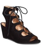 American Rag Suriya Lace-up Demi Wedge Sandals, Created For Macy's Women's Shoes