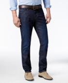 Tommy Hilfiger Men's Straight-fit Dark Wash Jeans