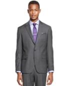 Ryan Seacrest Distinction Grey Solid Peak Lapel Slim-fit Jacket
