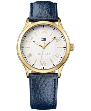 Tommy Hilfiger Women's Navy Pebble Leather Strap Watch 38mm 1781460