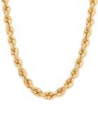 Tube Rope 24 Chain Necklace In 10k Gold