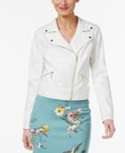 Thalia Sodi Faux-leather Moto Jacket, Only At Macy's