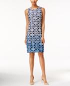 Charter Club Ombre Printed Sheath Dress, Only At Macy's