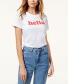 The Style Club Cotton Hello Graphic T-shirt