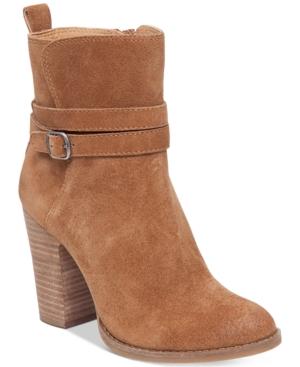 Lucky Brand Women's Latonya Block-heel Booties Women's Shoes