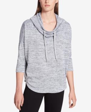 Calvin Klein Performance Marled Cowl-neck Top