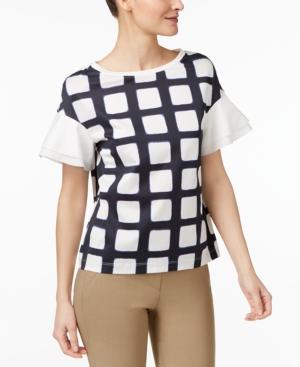 Weekend Max Mara Pugnale Cotton Flutter-sleeve Top