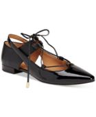 Calvin Klein Women's Evalyn Pointed-toe Lace-up Flats Women's Shoes