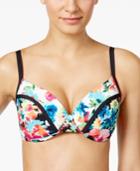 Bleu By Rod Beattie Two Of A Kind Printed Underwire Bikini Top Women's Swimsuit