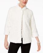Alfred Dunner Faux-fur Flyaway Jacket