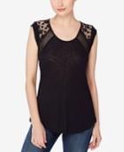 Catherine Catherine Malandrino Crocheted-back Top