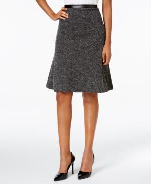 Kasper Tweed Fit & Flare Skirt